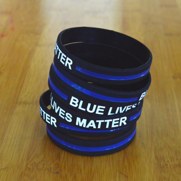 BLUE LIVES MATTER silicone wristband (2)