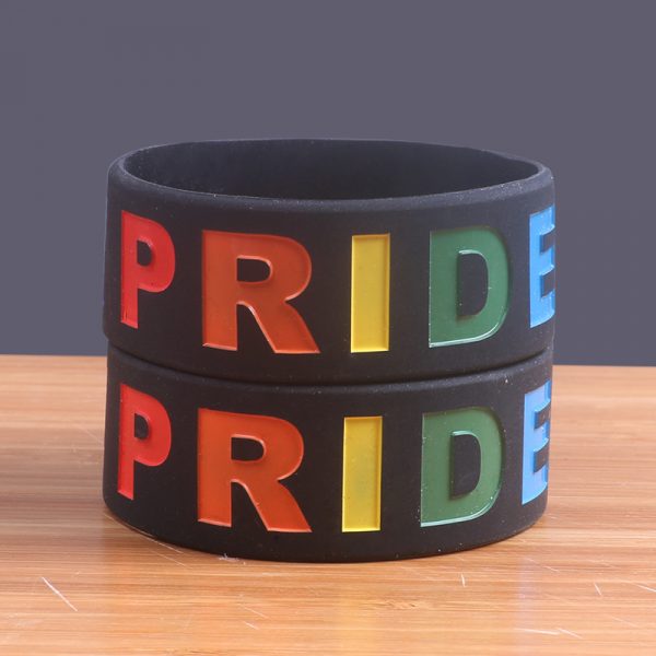 Gay Pride Silicone Wristband (2)