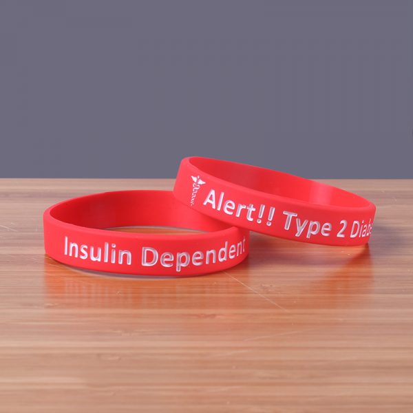 Type 2 Diabetic silicone wristband (2)