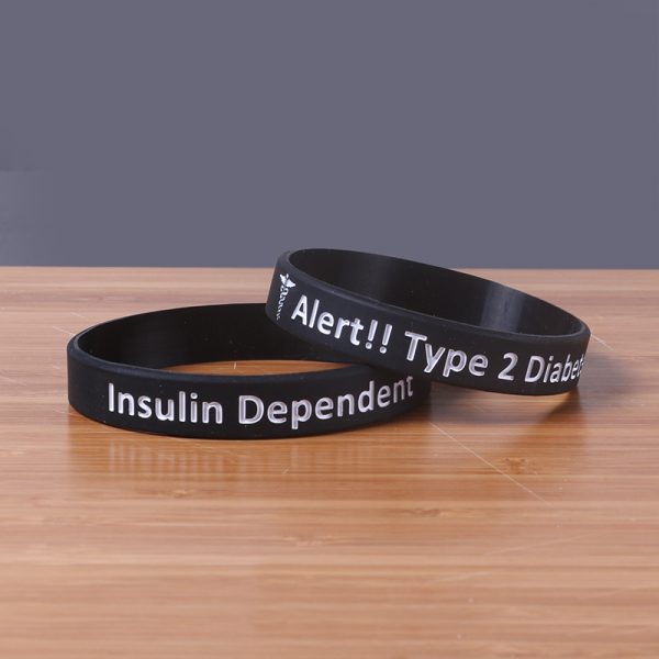 Type 2 Diabetic silicone wristband (5)