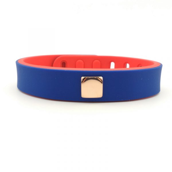 Two color silicone ion bracelet (1)