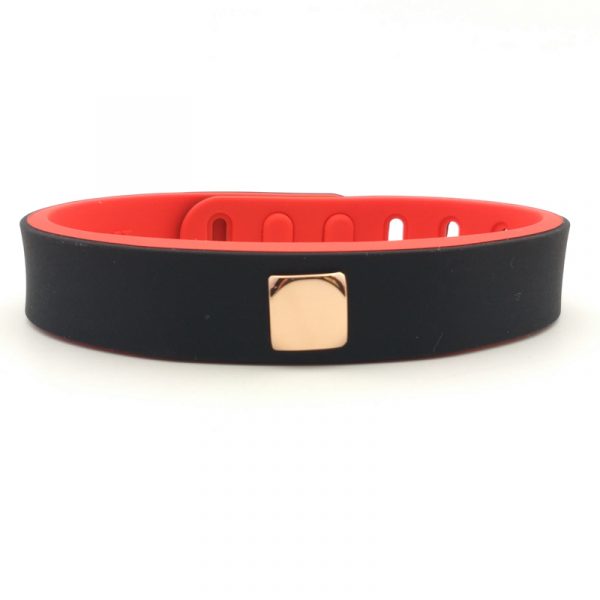 Two color silicone ion bracelet (3)