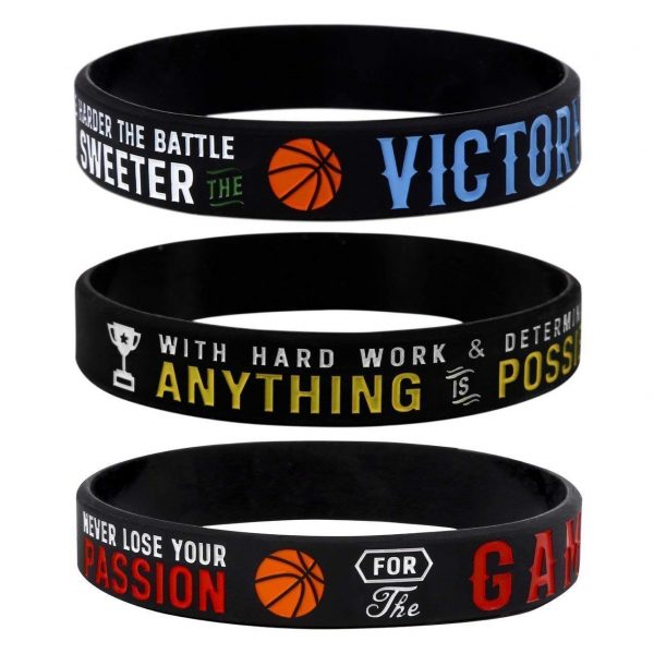 Basketball Silicone Wristbands (2)