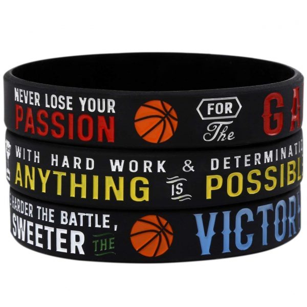 Basketball Silicone Wristbands (3)