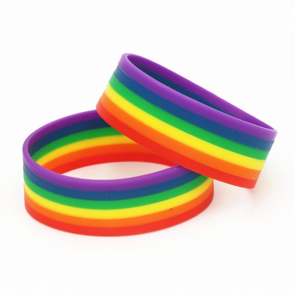 Gay Pride Silicone Wristband (6)