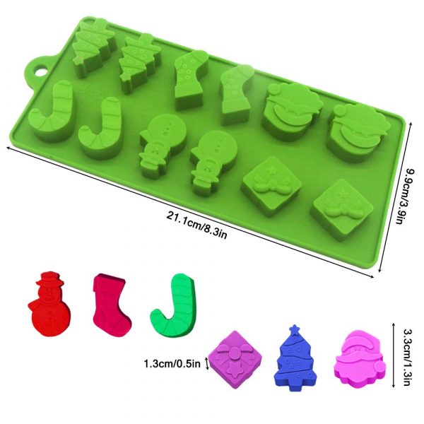 Silicone Christmas Candy Molds (3)