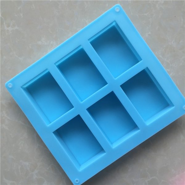 6 Cavities Silicone Soap Mold (2)