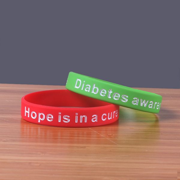 Diabetes Awareness Silicone Bracelets (2)