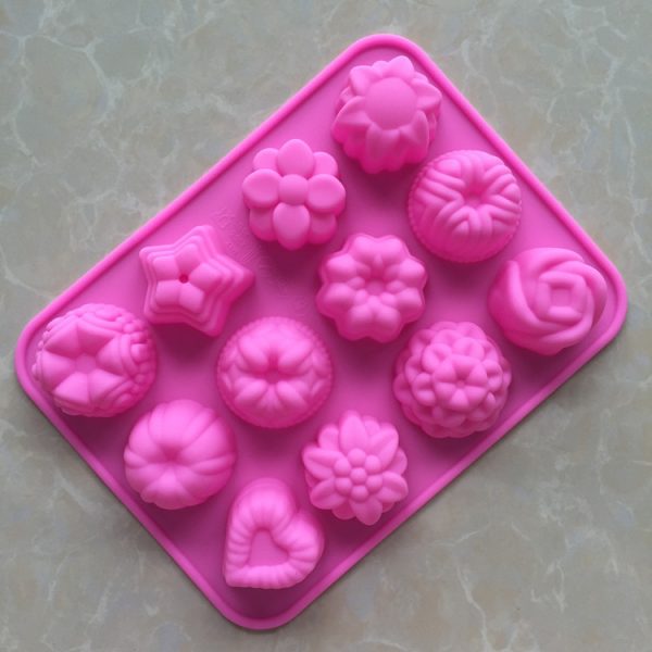 Flower chocolate mold silicone (2)
