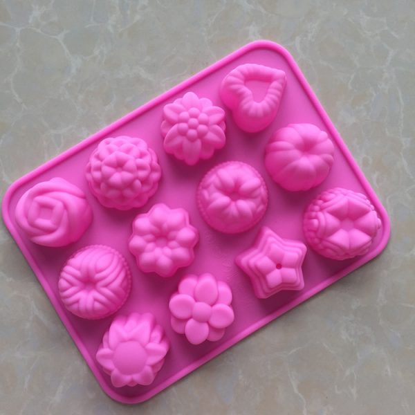 Flower chocolate mold silicone (3)