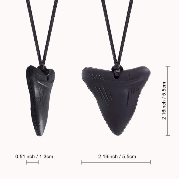 Shark Tooth Sensory Chew Necklace (1)